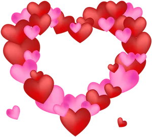 Heart Shaped Love Frame PNG image