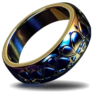 Heart Shaped Love Rings PNG 06122024