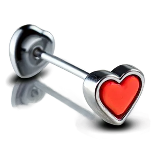 Heart Shaped Nose Stud Png 06272024 PNG image