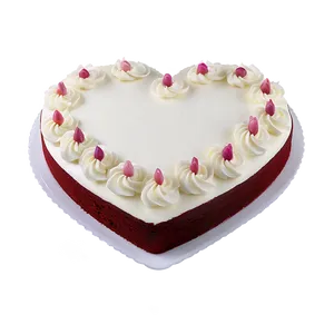 Heart-shaped Red Velvet Cake Png 22 PNG image