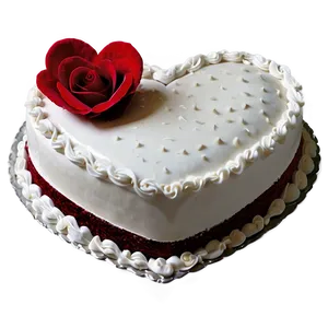 Heart-shaped Red Velvet Cake Png Opw PNG image