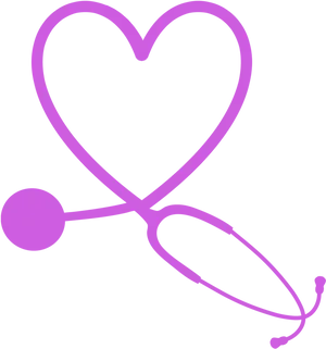 Heart Shaped Stethoscope Graphic PNG image