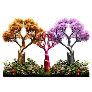 Heart Shaped Trees PNG Rnr PNG