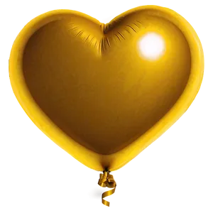 Heart Shaped Yellow Balloon PNG Ywj PNG