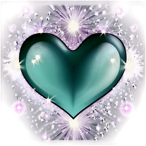 Heart Sparkle Effect PNG 99