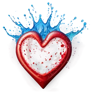 Heart Splash Overlay Png 37 PNG image