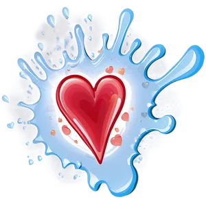 Heart Splash Png Fcl PNG image