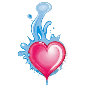 Heart Splash PNG Hbf18