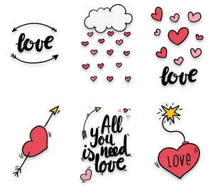 Heart_ Themed_ Doodle_ Collection