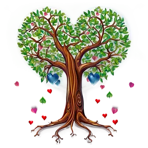 Heart Tree Design PNG Yvc PNG