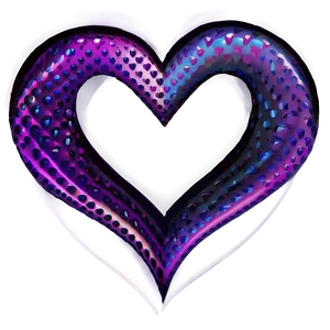Heart Wave Pattern PNG 05252024