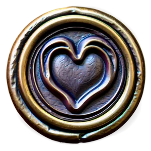 Heart Wax Seal PNG Ead90