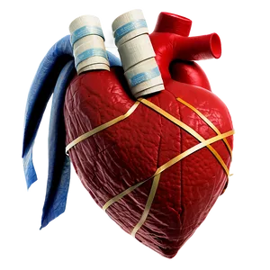 Heart With Bandage PNG A