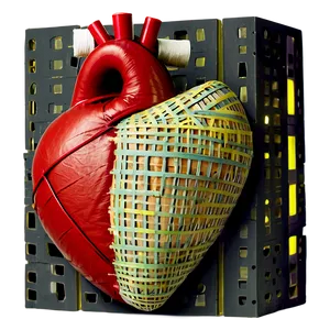 Heart With Bandage PNG C