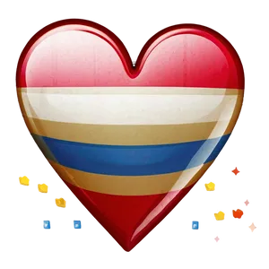 Heart With Banner Emoji PNG Artwork 05042024 PNG