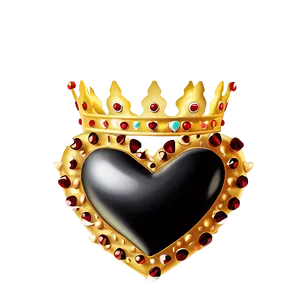 Heart With Crown PNG D