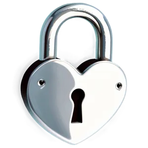 Heart With Lock Clipart PNG 06132024