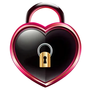 Heart With Lock Clipart PNG Msk PNG