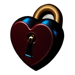 Heart With Lock Emoji PNG Graphic 05042024 PNG