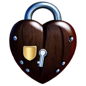 Heart With Lock Emoji PNG Graphic Iqu
