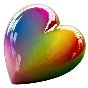 Heart With Rainbow Colors PNG Fsy PNG