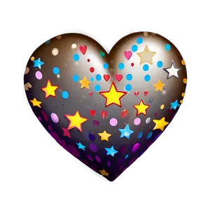 Heart With Stars Emoji Png Illustration Ekj45 PNG image