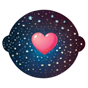 Heart With Stars Emoji PNG Illustration Lsc57