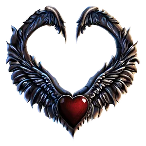 Heart With Wings PNG A