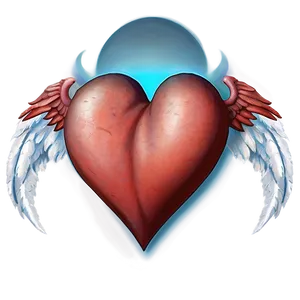 Heart With Wings PNG C