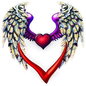 Heart With Wings PNG D