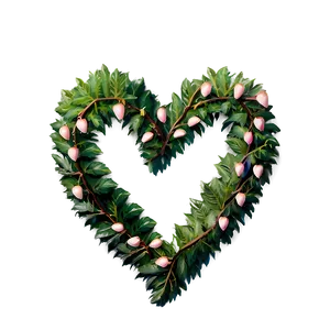 Heart Wreath Overlay Png Cmp42 PNG image