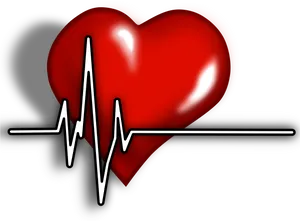 Heartbeat Cardiovascular Health Concept PNG image