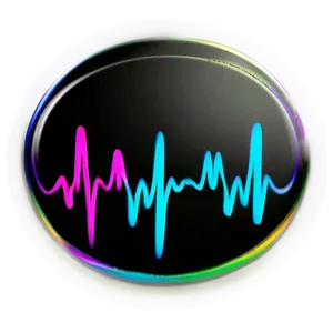 Heartbeat Line In Different Colors PNG Qsy