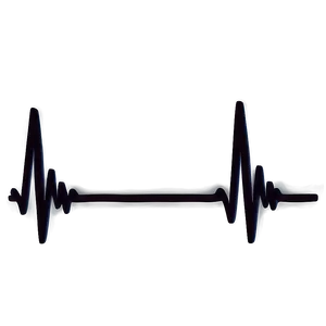 Heartbeat Line Silhouette Png Ckx PNG image