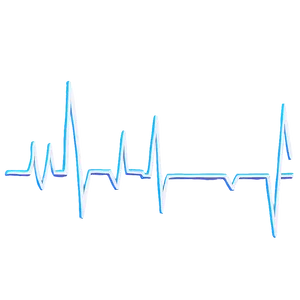 Heartbeat Line With Broken Pattern PNG 06292024