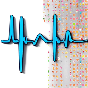 Heartbeat Line With Dots Png 11 PNG image