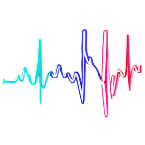 Heartbeat Line With Gradient Color Png Lqf PNG image