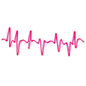 Heartbeat Line With Sparkles PNG 06292024