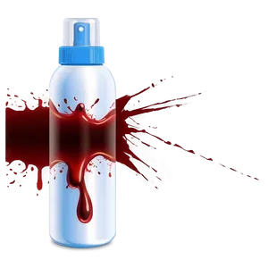 Heartbeat's Trail: Blood Spray Vector PNG 04302024