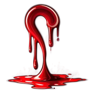 Heartbeat's Trail: Blood Spray Vector PNG 13