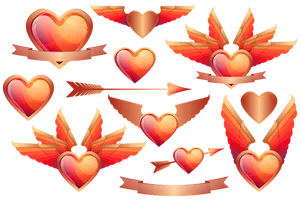 Hearts_with_ Wings_and_ Arrows