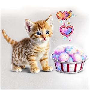 Heartwarming Kitten PNG 85