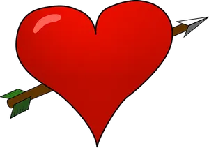 Heartwith Arrow Illustration