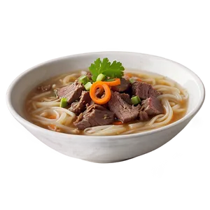 Hearty Beef Noodle Soup Png Bwg44 PNG image