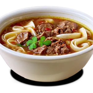 Hearty Beef Noodle Soup Png Fqq45 PNG image