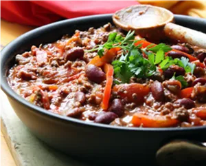 Hearty Beefand Bean Chili PNG image