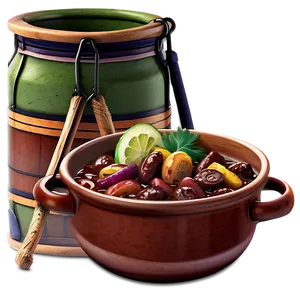 Hearty Feijoada Dish PNG Foa