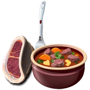 Hearty Meat Stew Png 05242024 PNG image