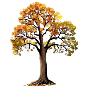 "hearty Oak Tree In Autumn PNG" Ufi93