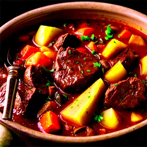 Hearty Steak Stew Png 05252024 PNG image